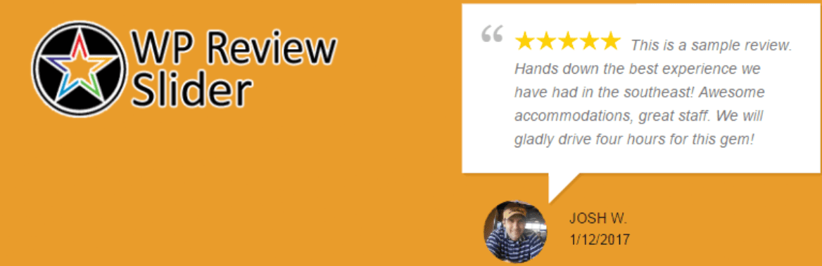 The WP Review Slider plugin