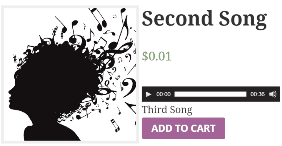 woocommerce audio player
