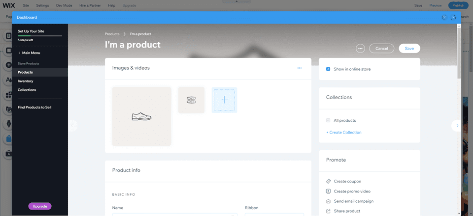 wix store