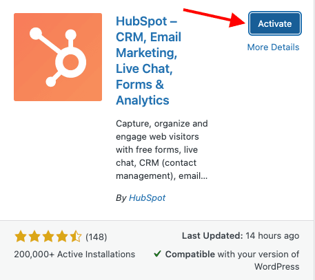 hubspot wordpress