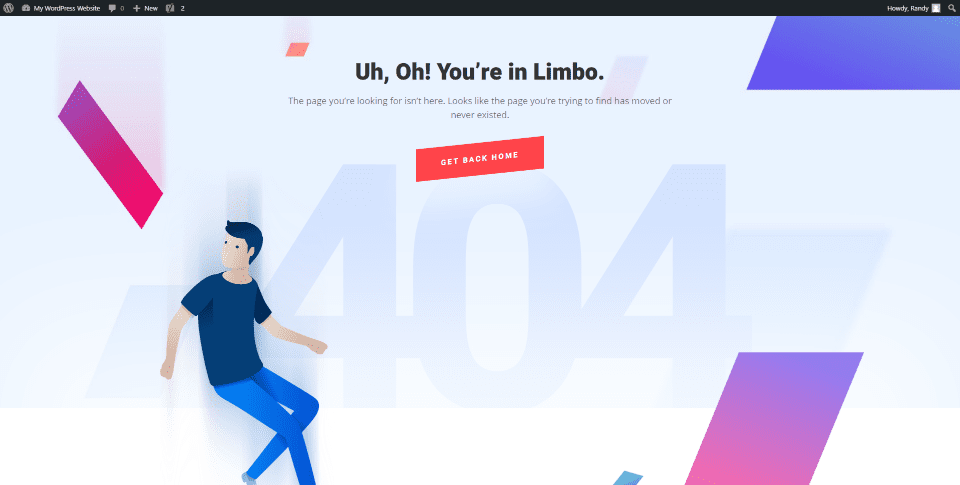 404 Page Content