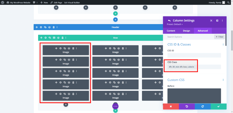 Third Divi Filter Example