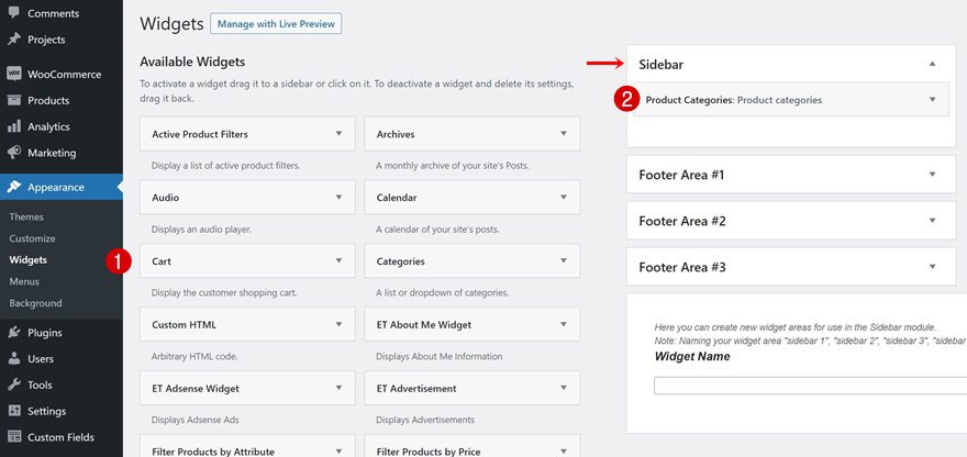 furniture store product category page template