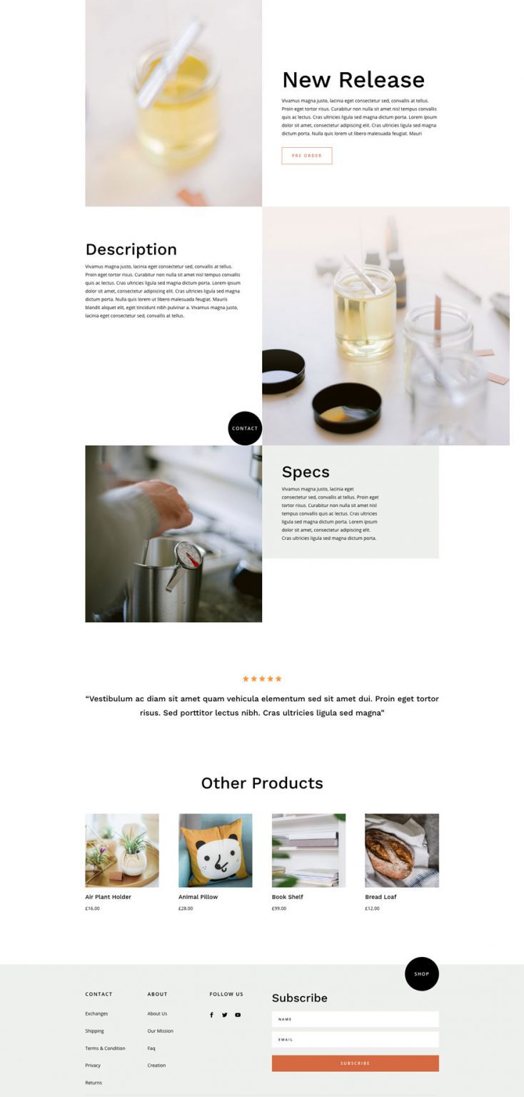 Get a FREE Candle Making Layout Pack for Divi