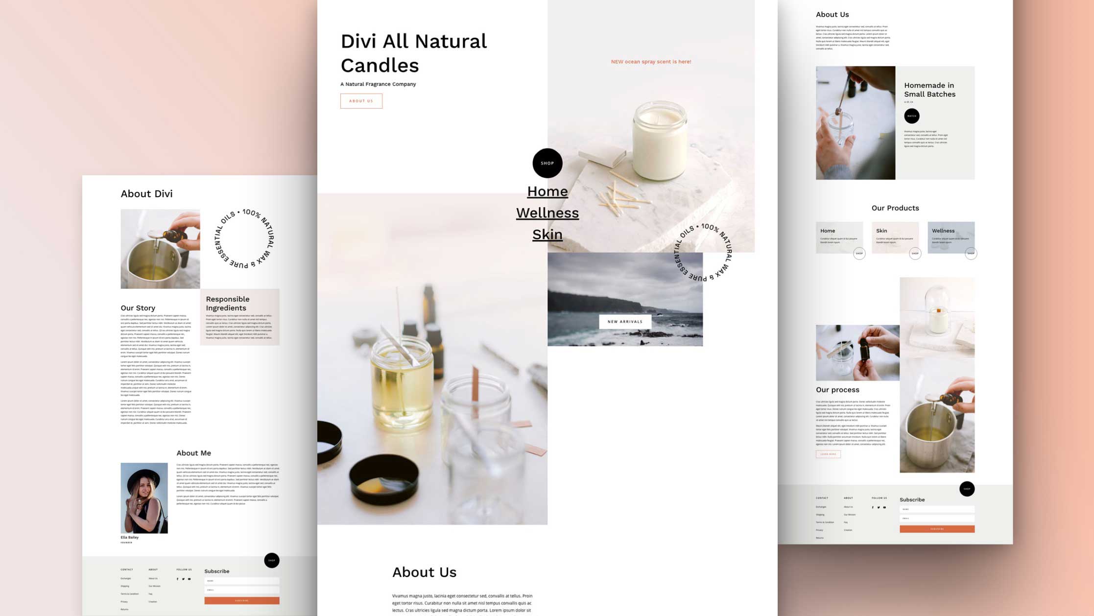 Get a FREE Candle Making Layout Pack for Divi