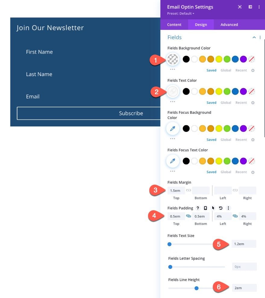 divi floating labels on form fields