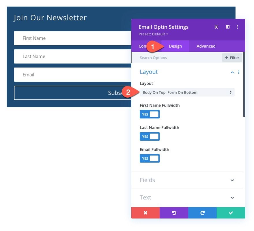 divi floating labels on form fields