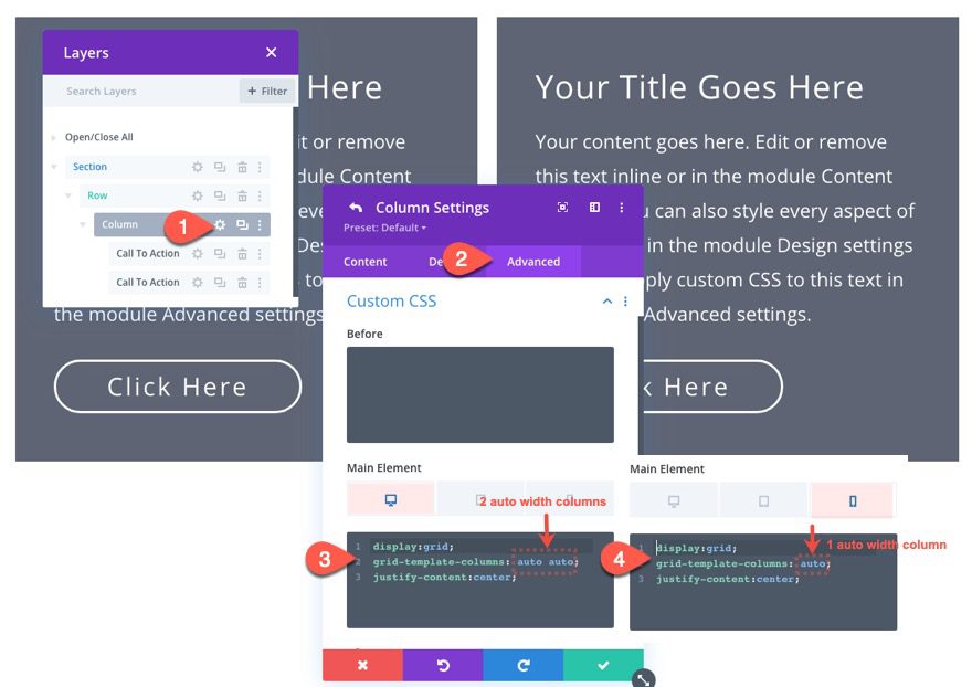 responsive fluid divi module