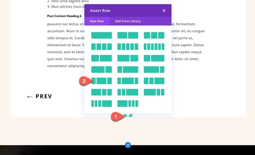 divi sticky post navigation bar