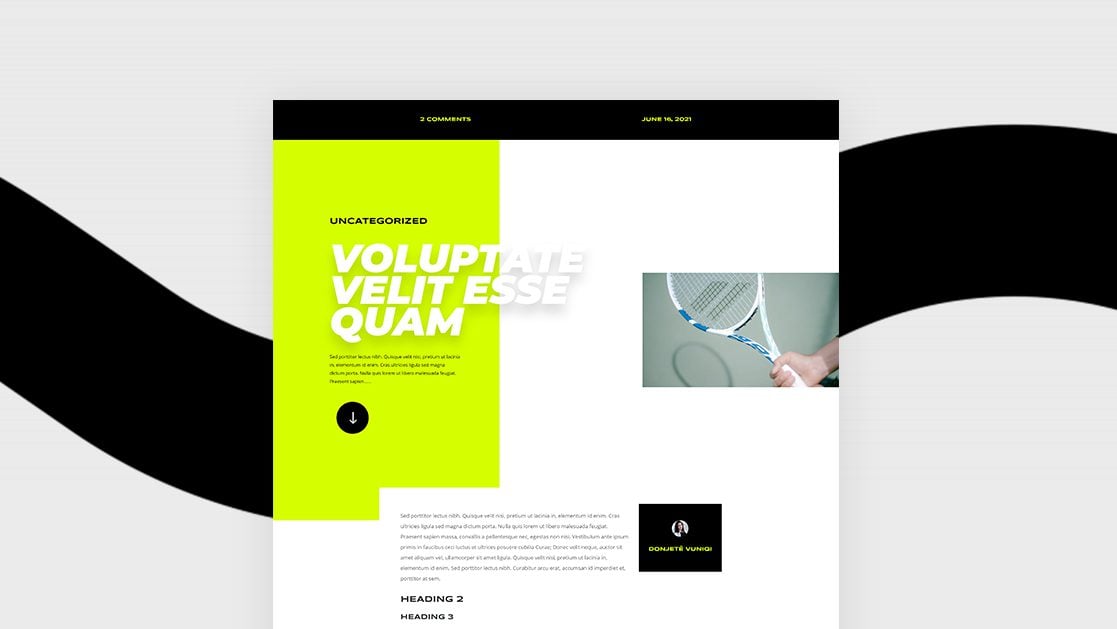 Download a FREE Blog Post Template for Divi’s Tennis Club Layout Pack