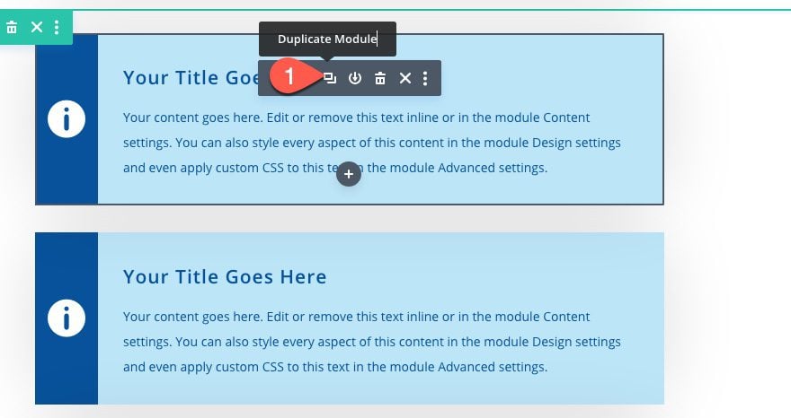 divi styled content boxes