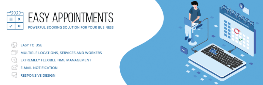The Easy Appointments WordPress booking plugin.