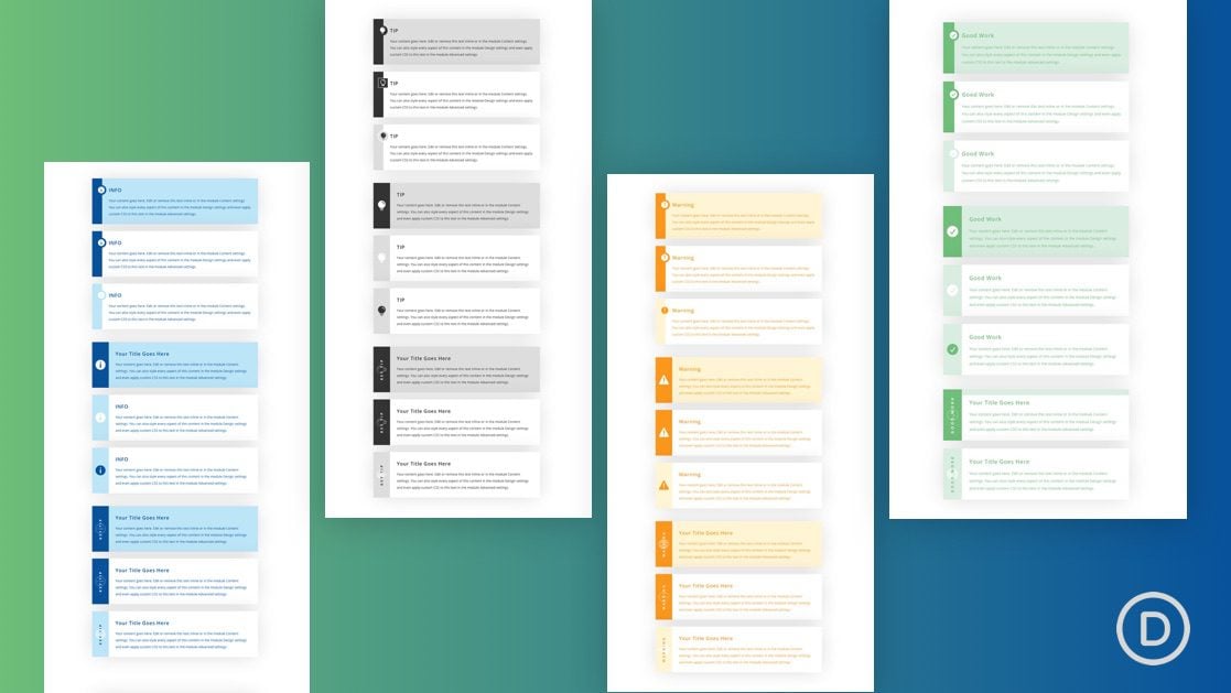 How to Create Styled Content Boxes in Divi for Tips, Info, Warnings, and More (FREE Download)