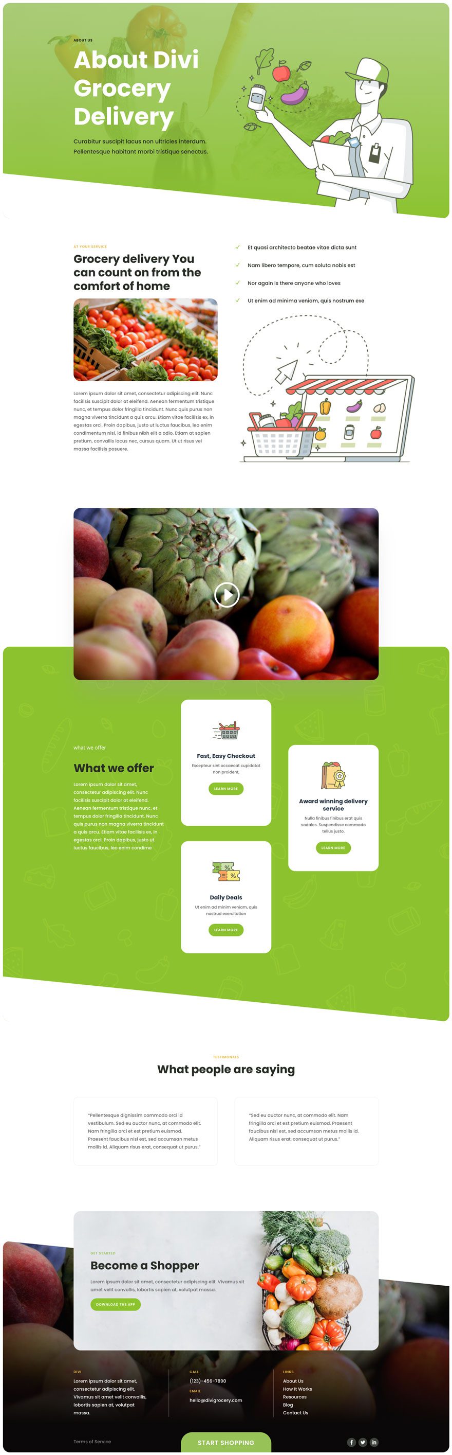 grocery delivery website