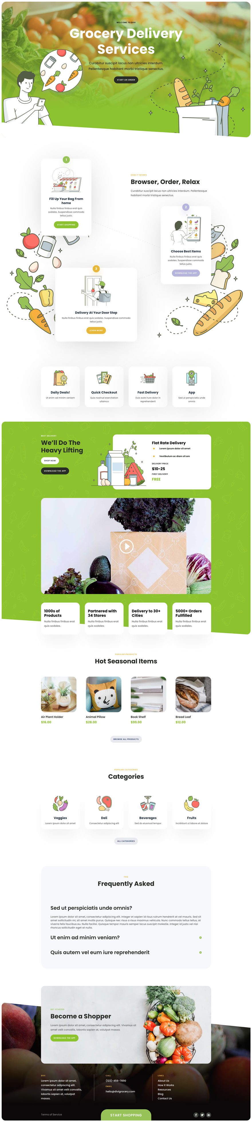 grocery delivery website