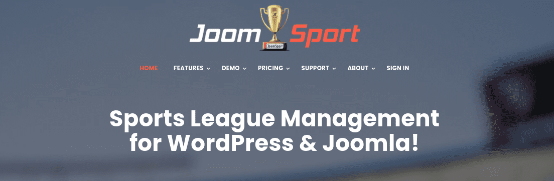 The JoomSport plugin website.