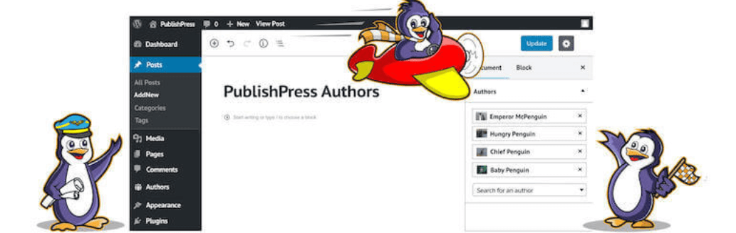 The PublishPress Authors plugin, one of the best WordPress plugins for bloggers.