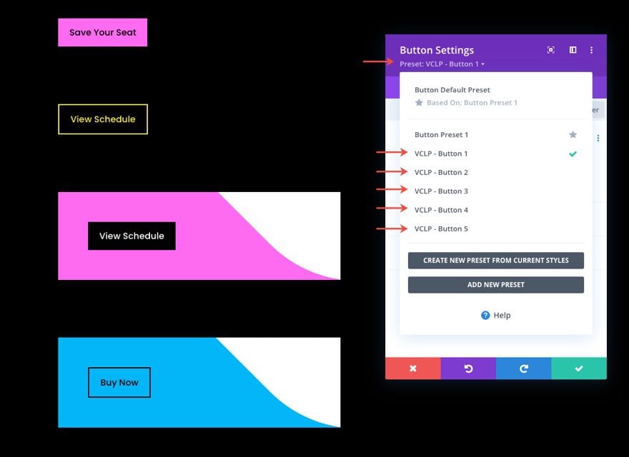 virtual conference global presets style guide