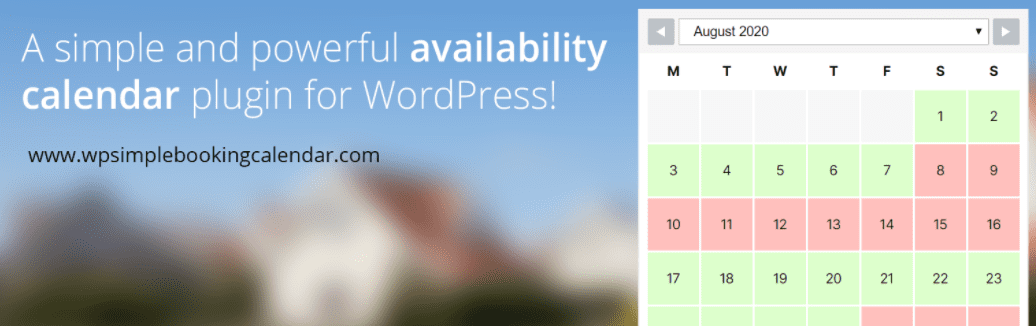 The WP Simple Booking Calendar plugin.
