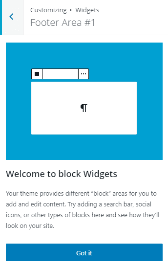 widget blocks