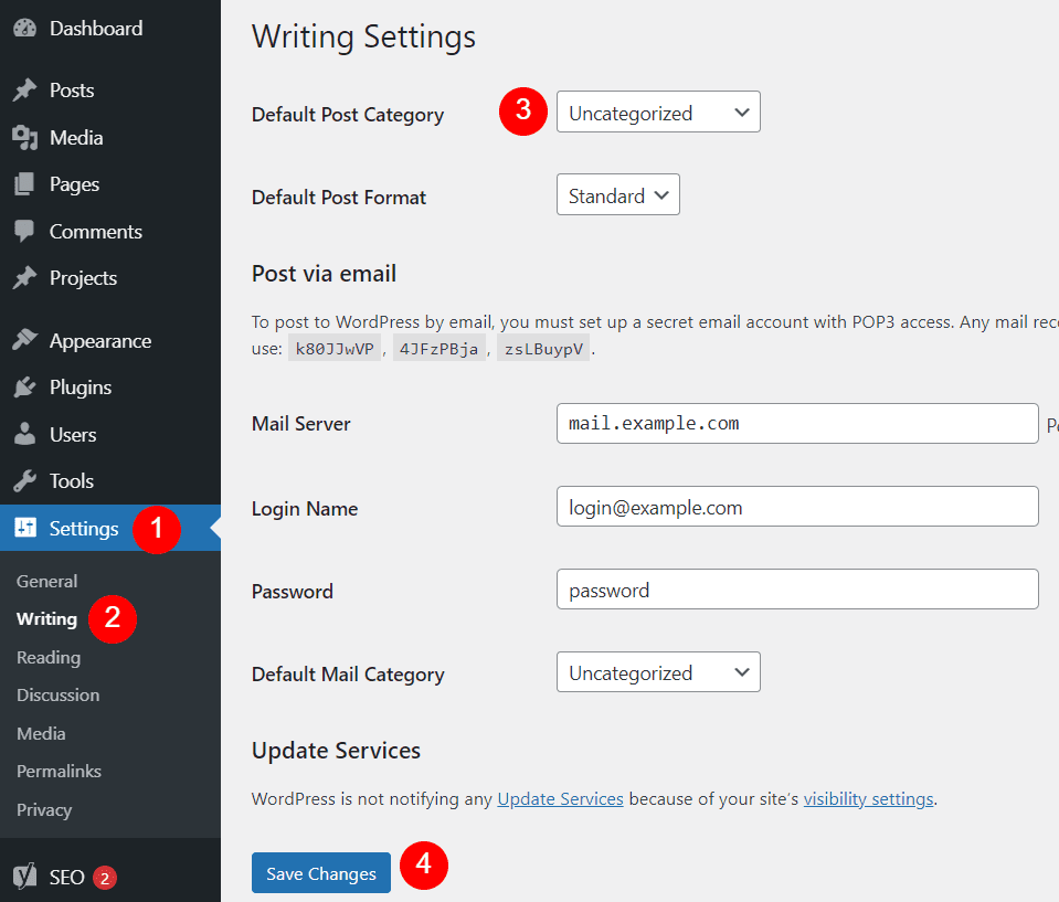 Default WordPress Category