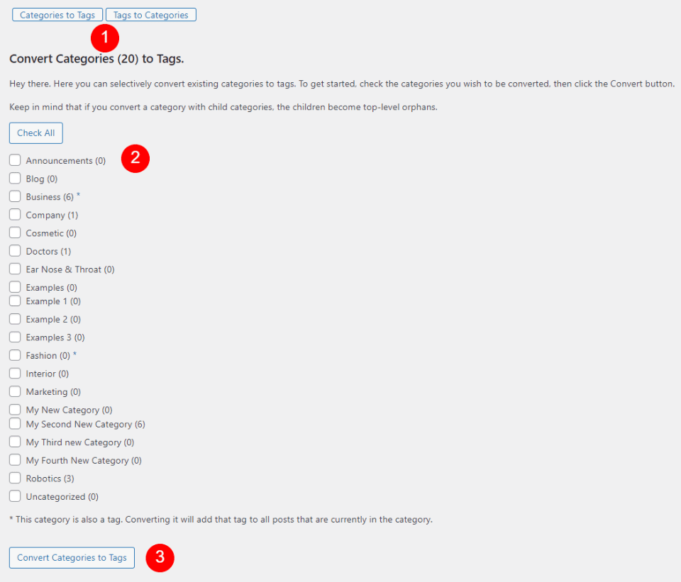 How to Convert Between a WordPress Category and Tag