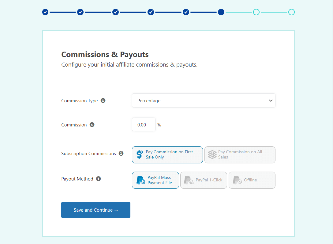 Configuring commissions and payouts in Easy Affiliate