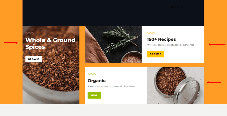 spice shop product page template