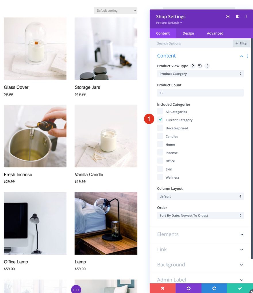 candle making product category page template