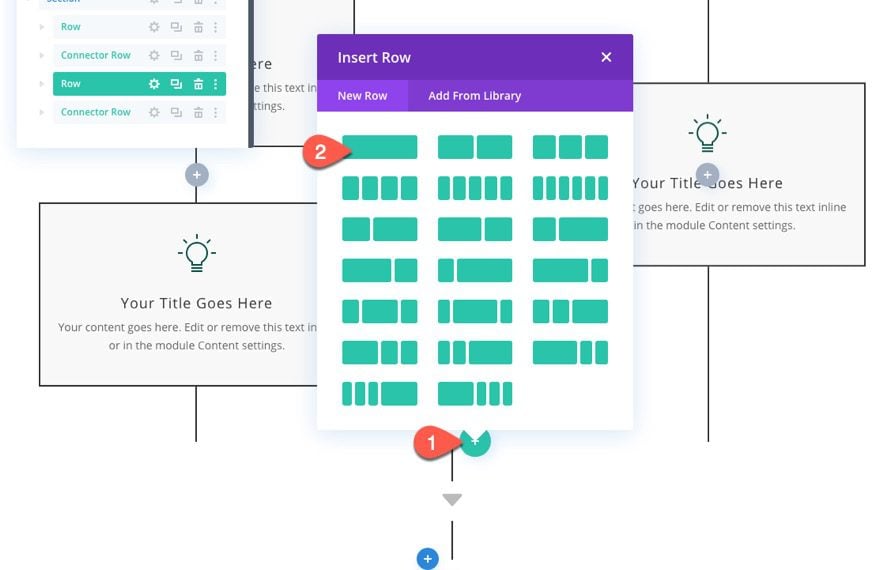 divi flow chart layout