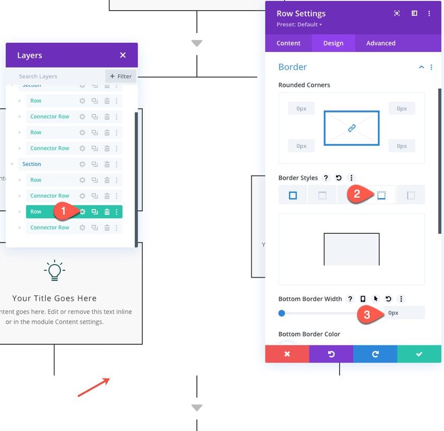 divi flow chart layout