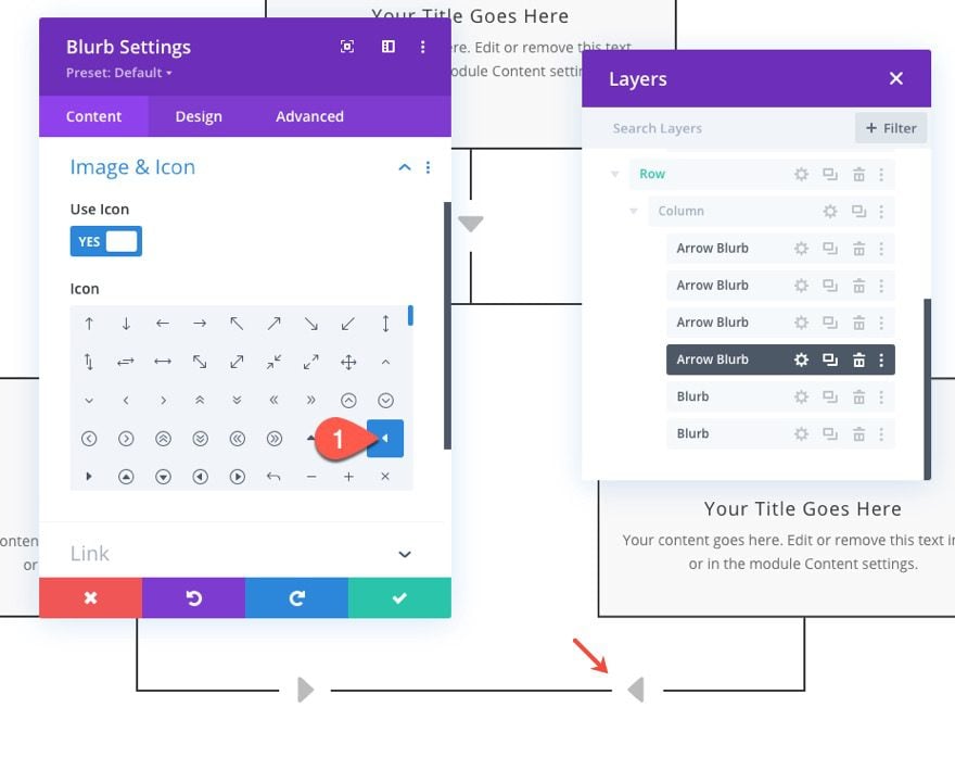 divi flow chart layout