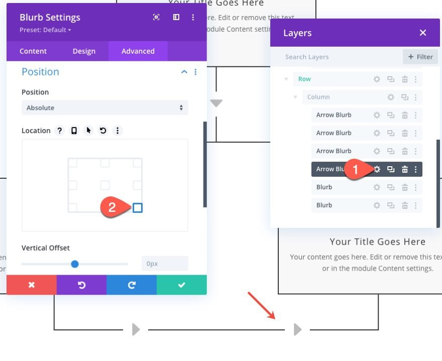 divi flow chart layout