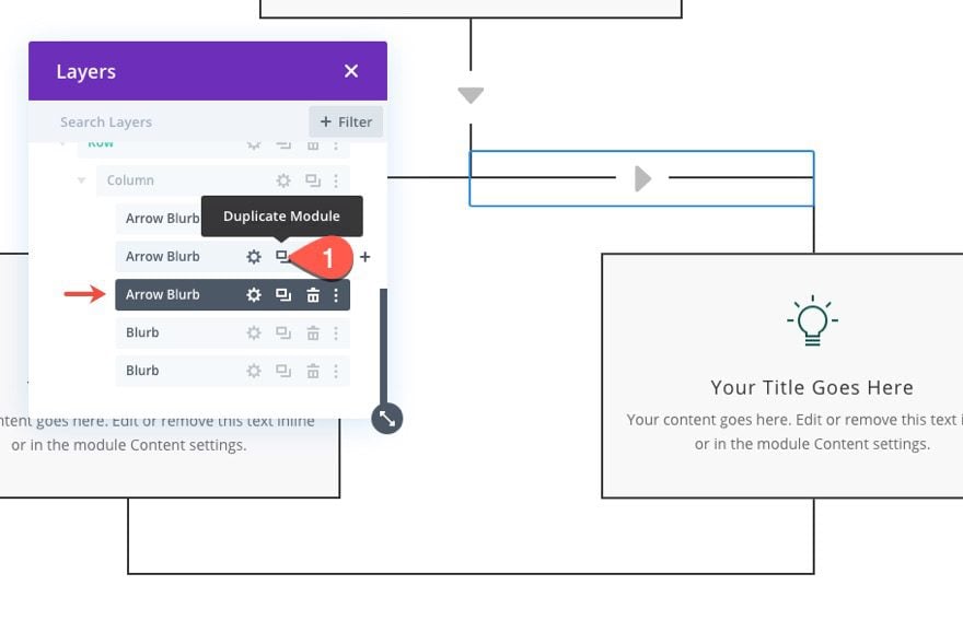 divi flow chart layout