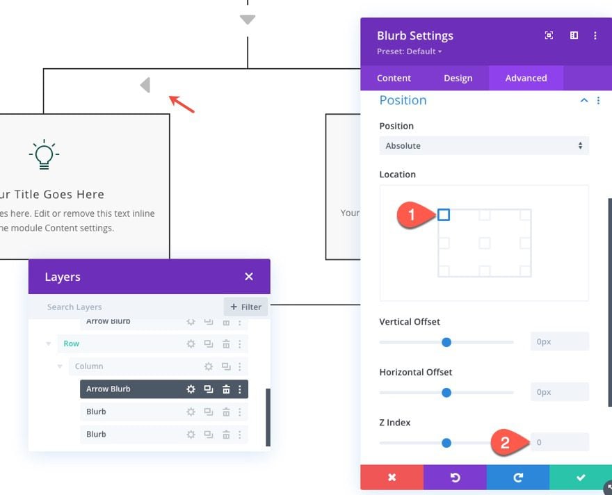 divi flow chart layout