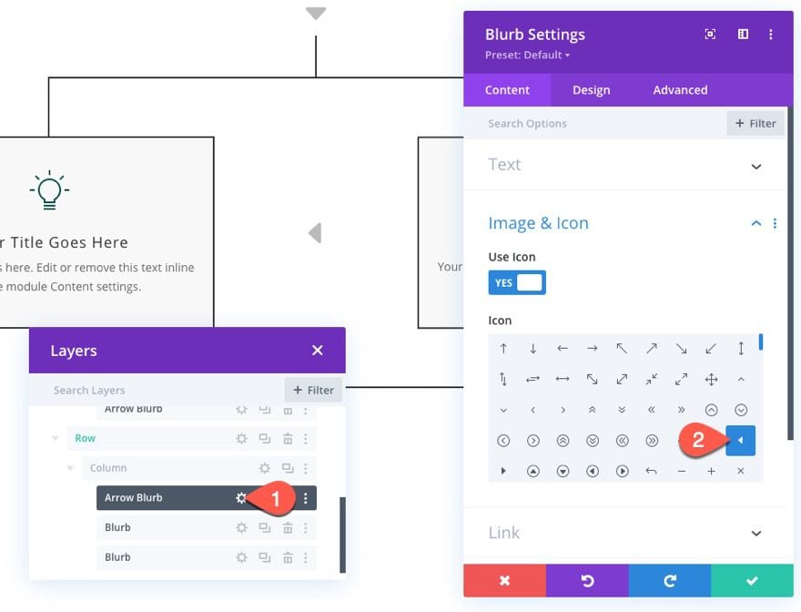 divi flow chart layout