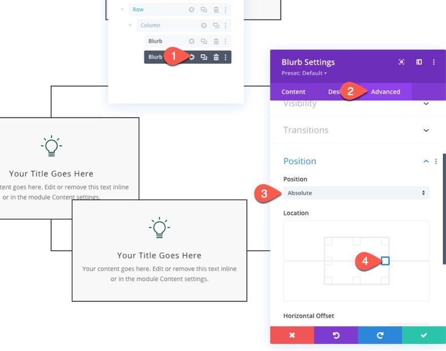 divi flow chart layout