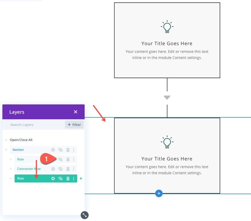 divi flow chart layout