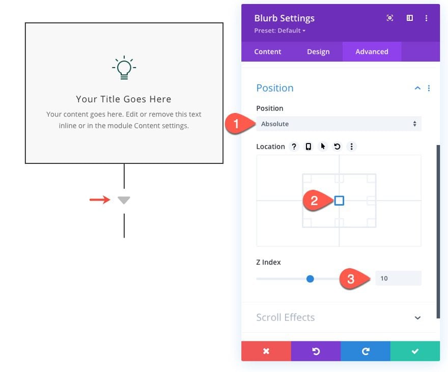 divi flow chart layout