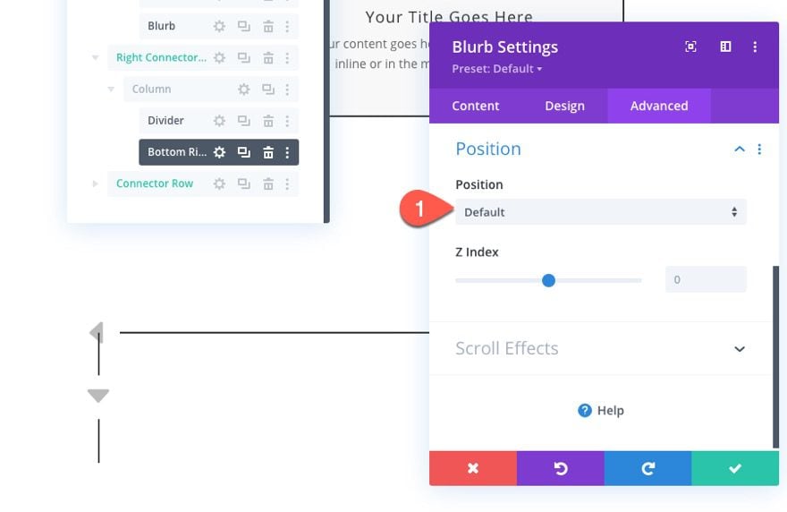 divi flow chart layout