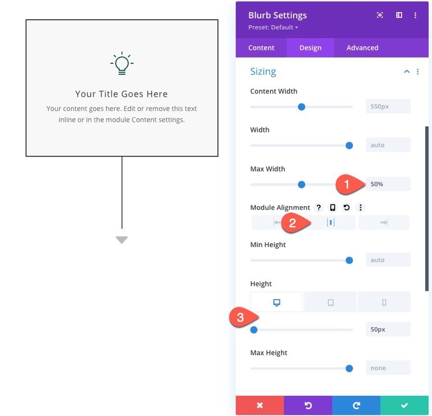 divi flow chart layout