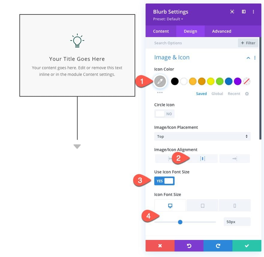 divi flow chart layout