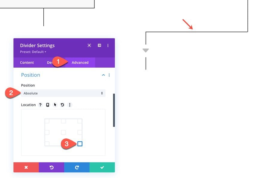 divi flow chart layout