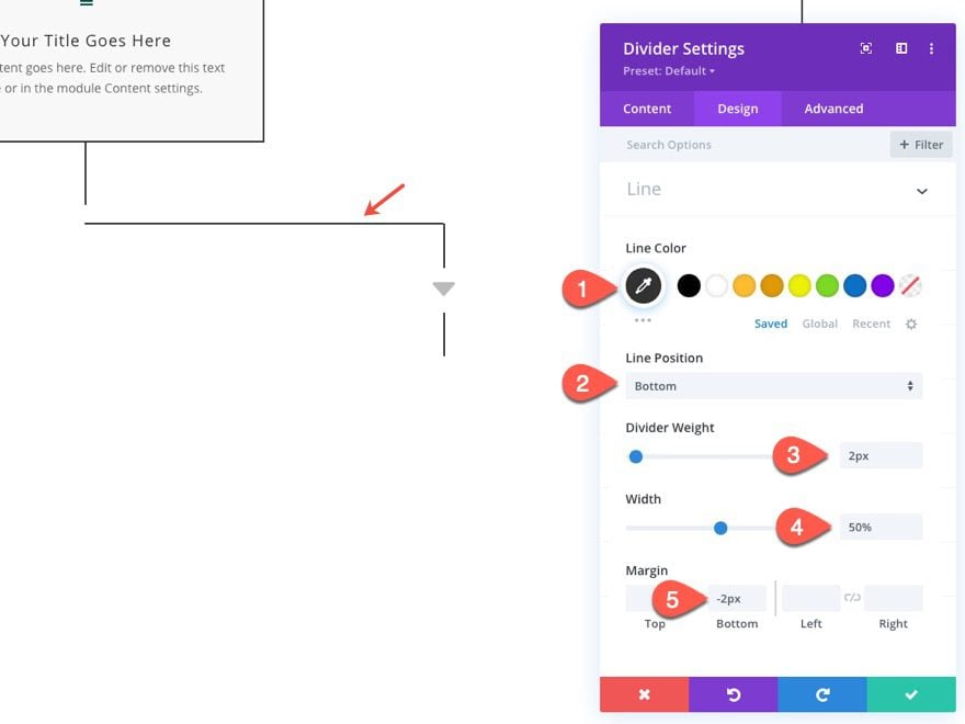 divi flow chart layout