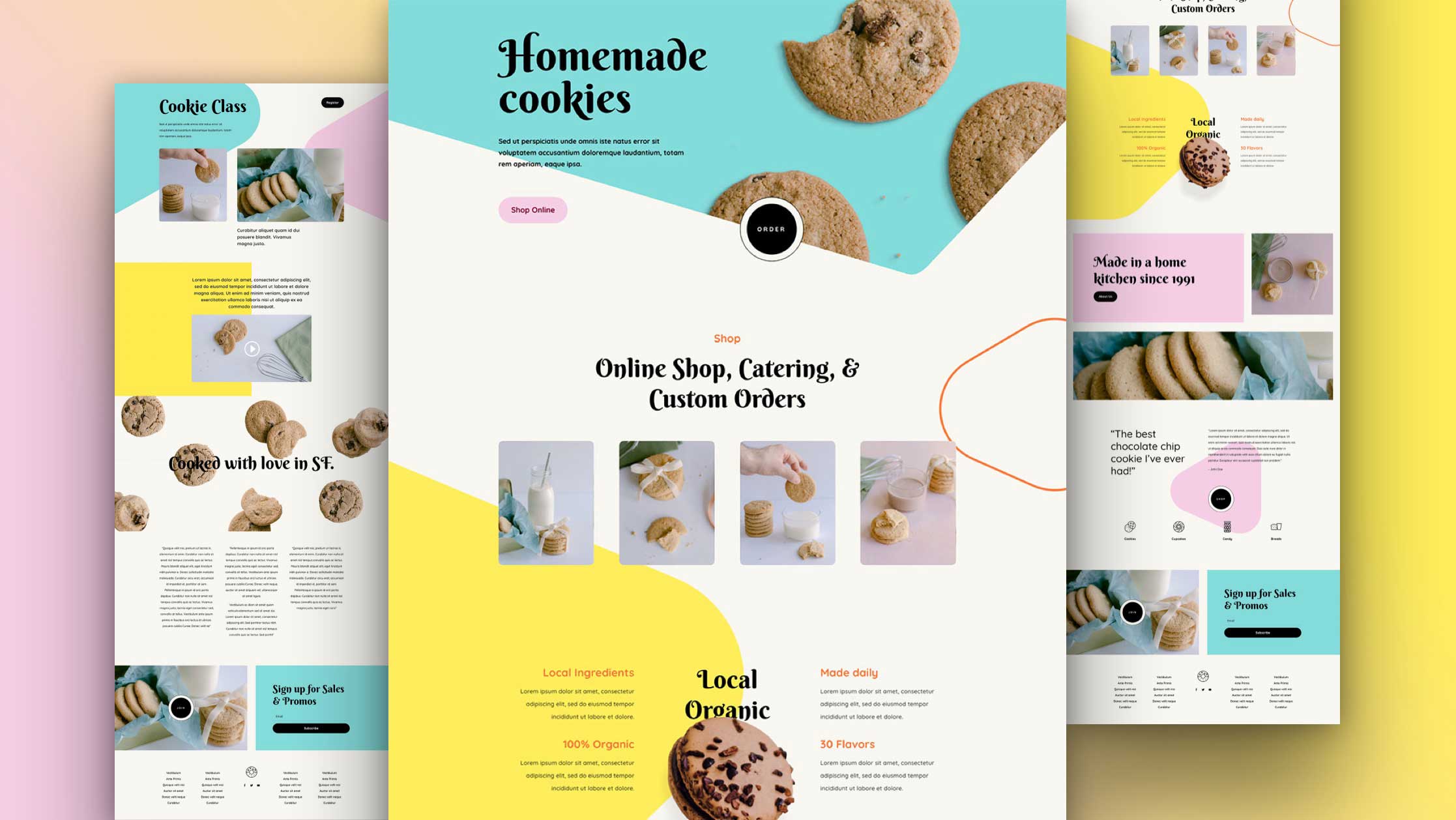 Get a FREE Homemade Cookies Layout Pack for Divi