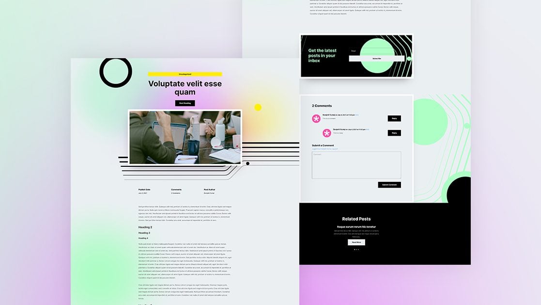 Download a FREE Blog Post Template for Divi’s Social Media Consultant Layout Pack