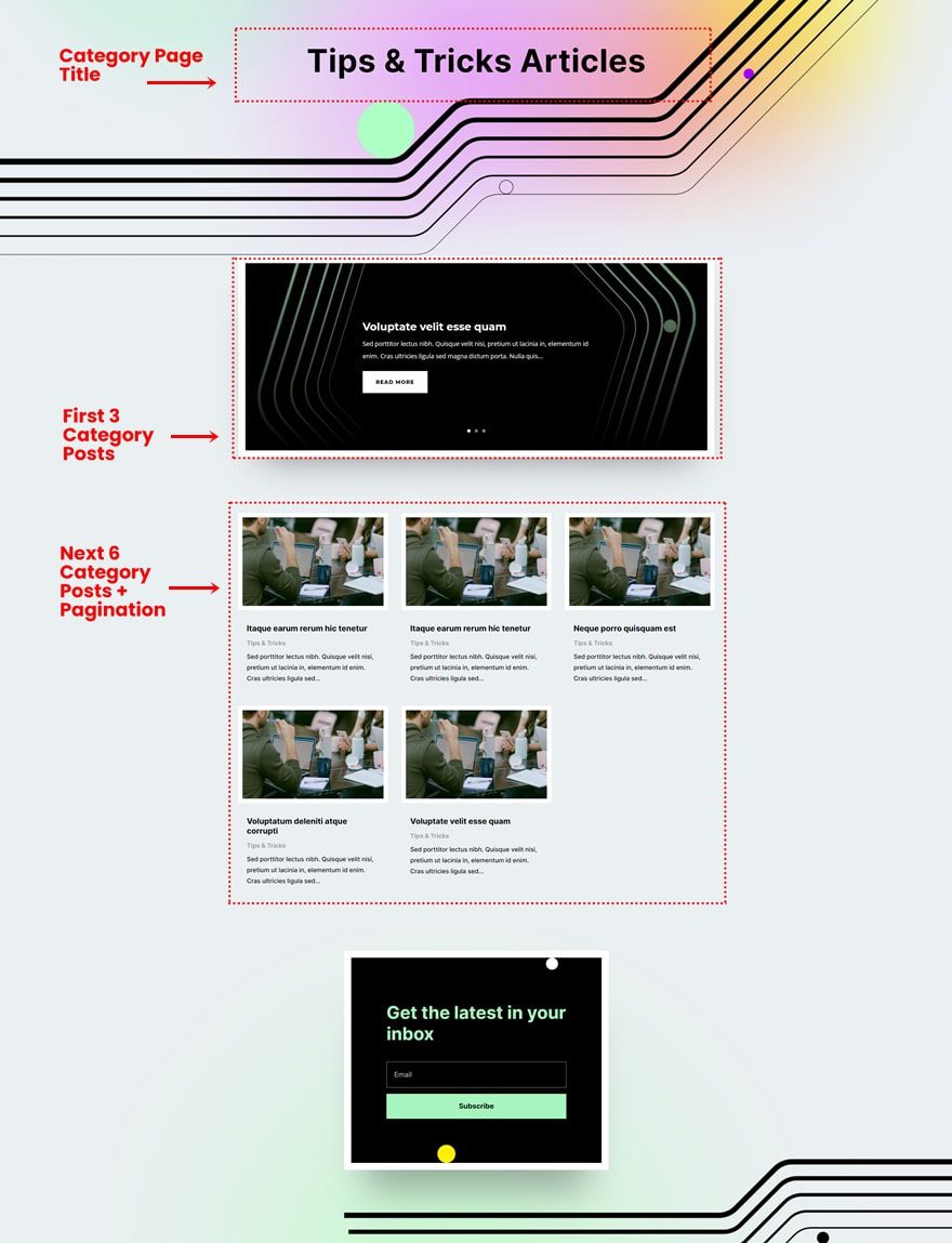 social media consultant category page template