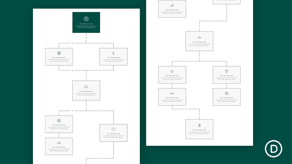 How to Create a Flow Chart Layout in Divi