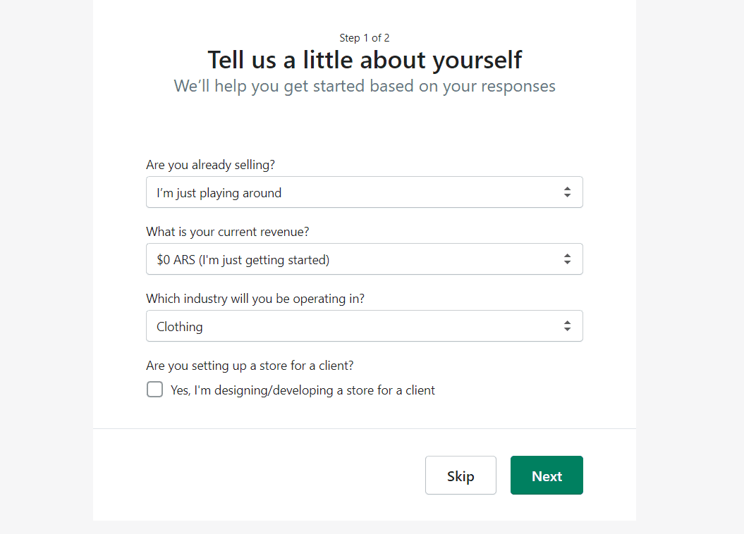 Launching a new Shopify store