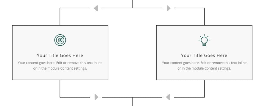 divi flow chart layout